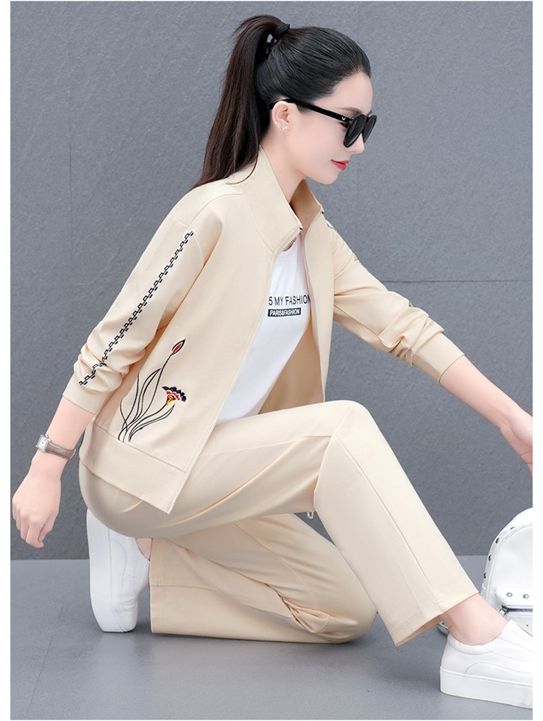 Sports suit for women's spring and autumn new fashion