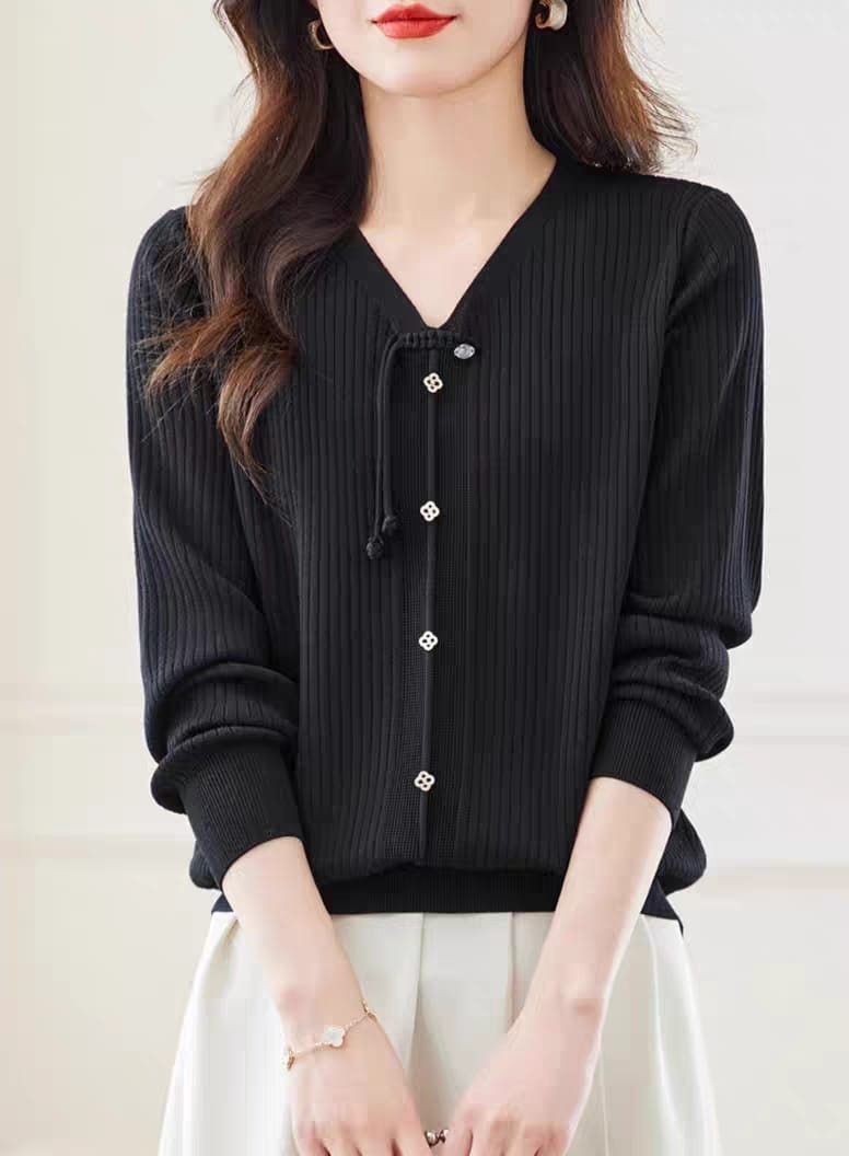 Long sleeve t-shirt spring bottoming shirt top spring new black