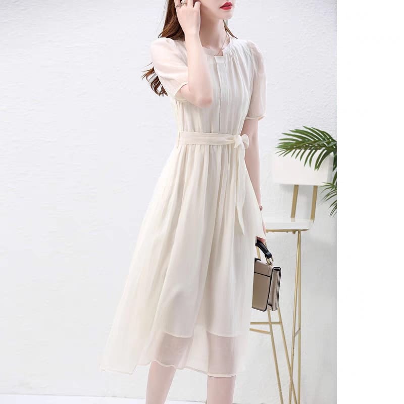 New Printed Floral Women's Dress 2024 Summer Long Dress