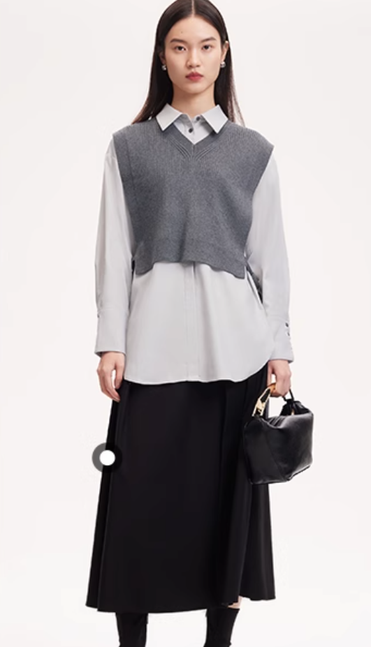 New autumn collection, two pieces with wool ties for commuting